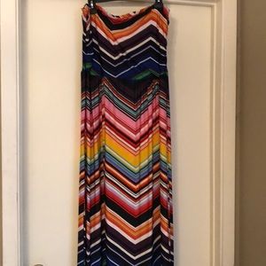 Strapless maxi dress